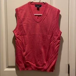 Brooks Brothers Men’s Pink Sweater Vest